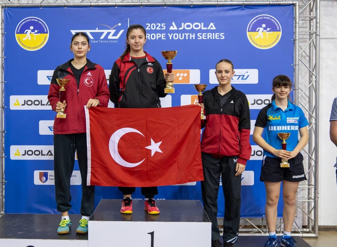 Sporcumuz Duru Kırbaç, Europe Youth Masa Tenisi Turnuvası’nda 2 madalya