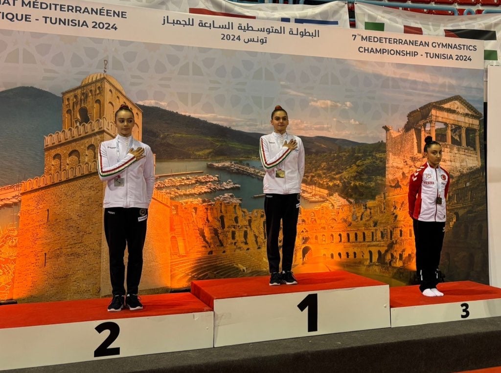 Akdeniz Cimnastik Şampiyonası'nda sporcularımızdan 2 madalya!